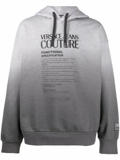 Versace Jeans Couture logo-print gradient hoodie