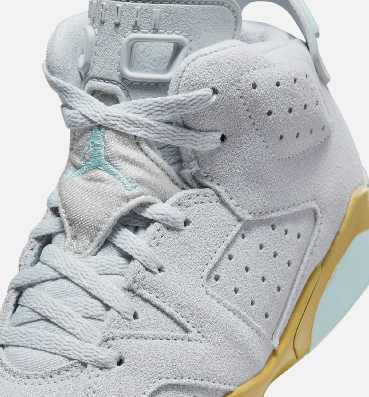 Air Jordan 6 Retro "Pearl" Little Kids' Shoe – Pure Platinum/Glacier Blue/Metallic Gold