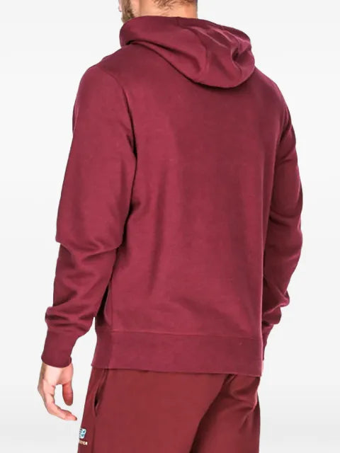 New Balance stacked logo-detail hoodie