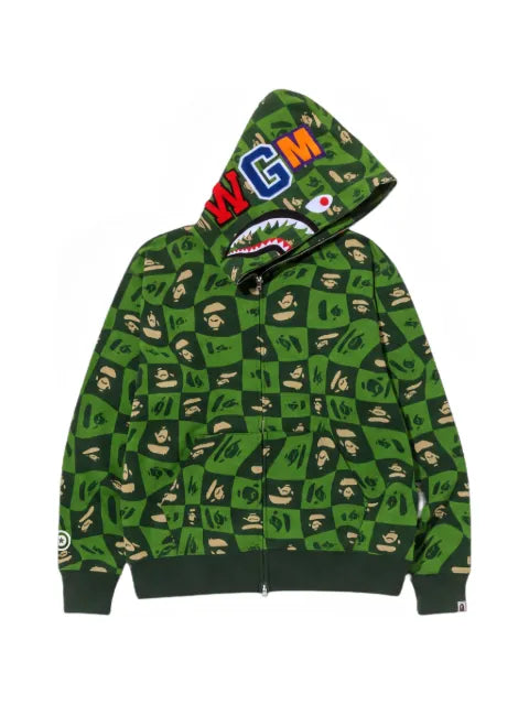 A BATHING APE® Distortion Shark hoodie