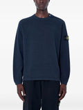 Stone Island logo-patch button-detail sweatshirt