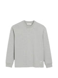 AMI Paris logo-patch crew-neck sweater