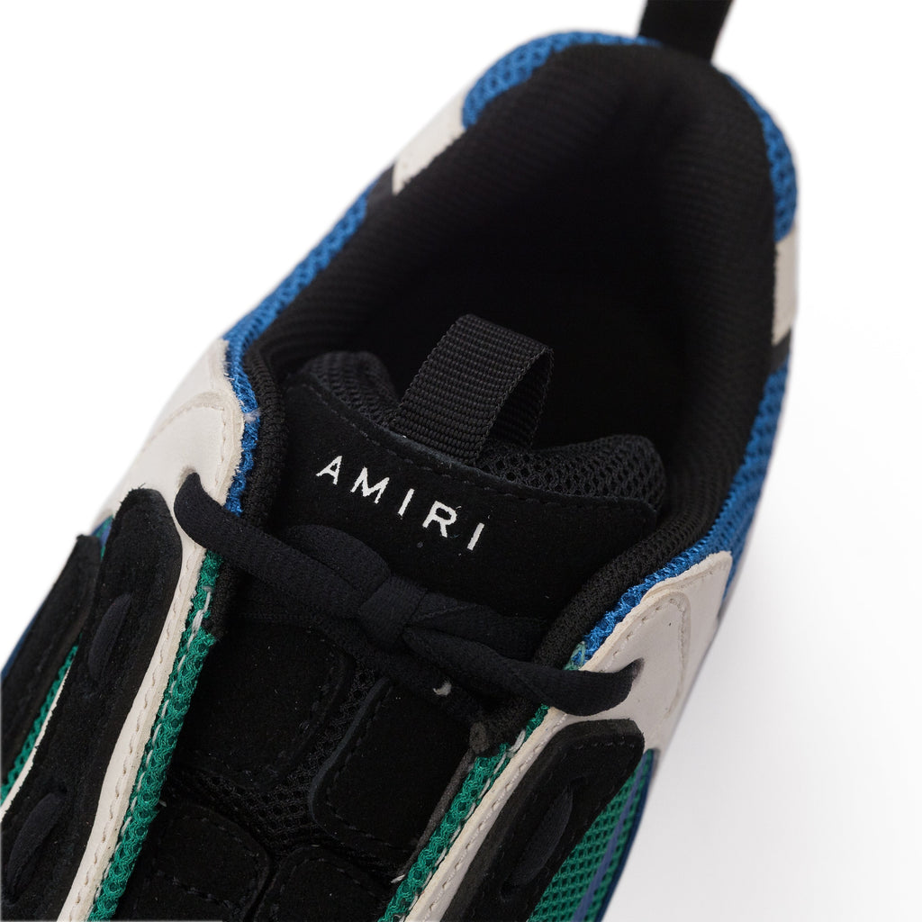 Black/Teal Bone Runner Sneakers