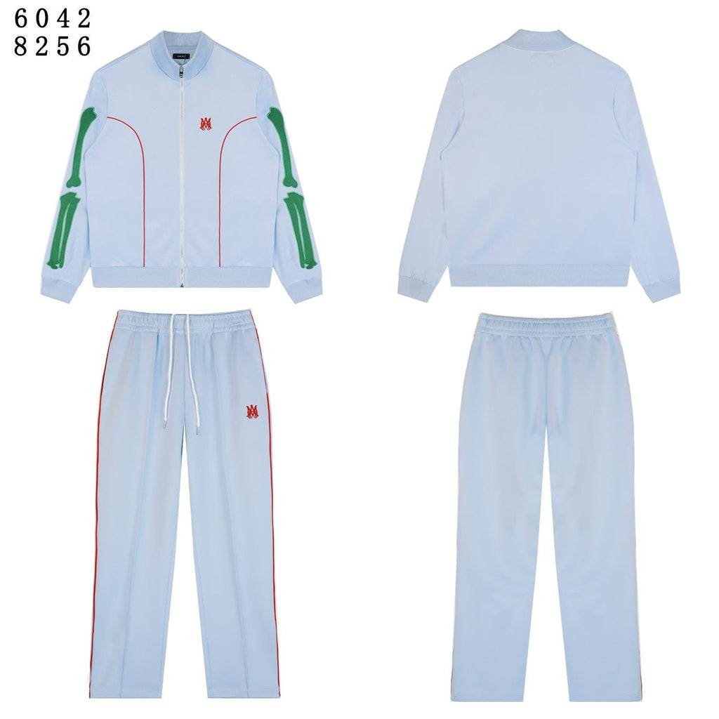 AMIRI Bones Track Jacket & Pants Matching Set