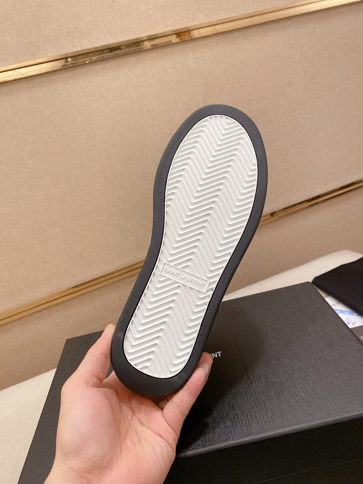 Saint Laurent SL 61 Navy Blue and White Sneakers